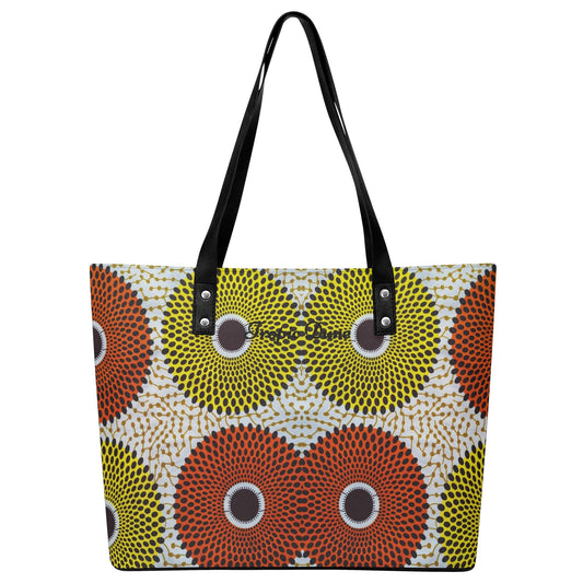 Abuja Faux Leather Tote Bag By Tropic Dune