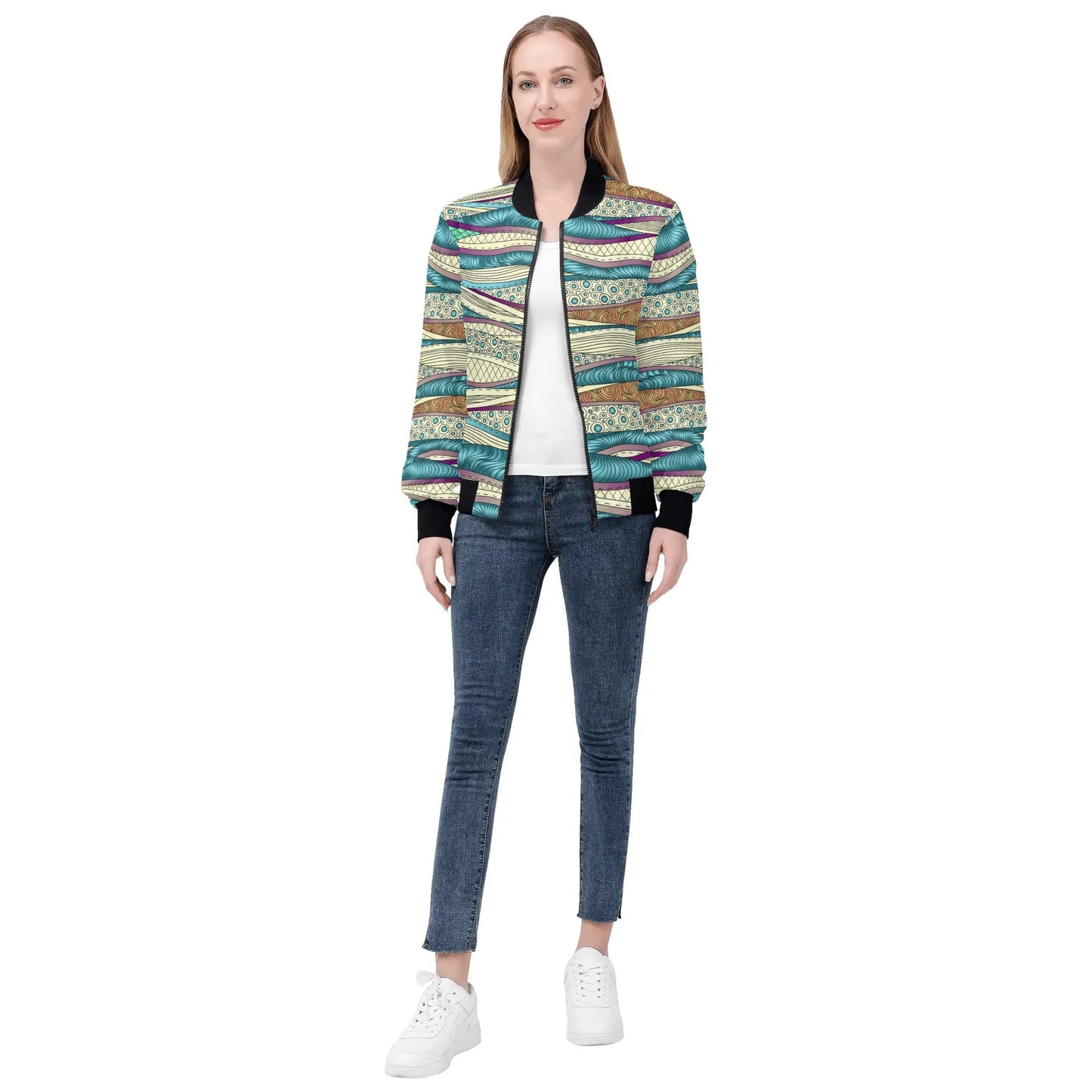 mykonos bomber jacket by tropic dune