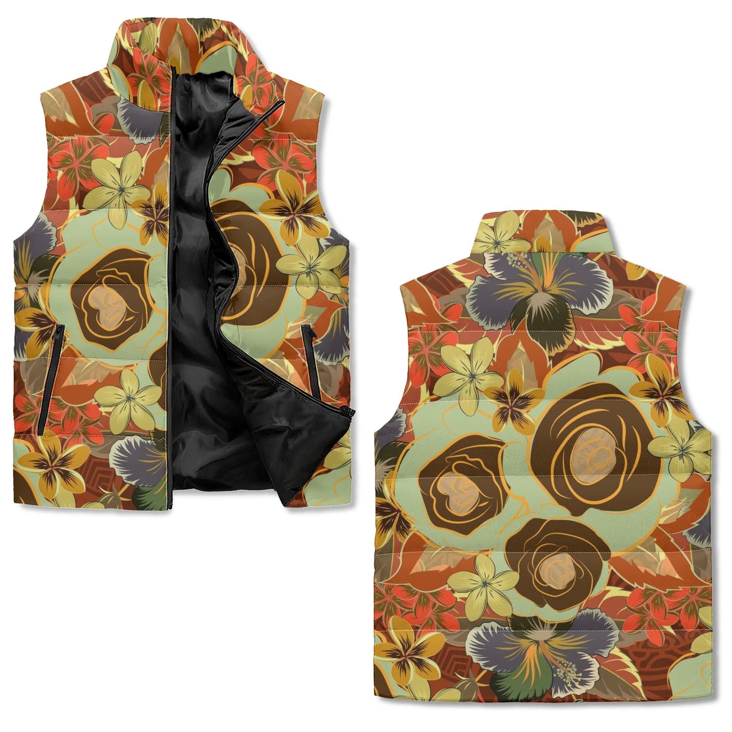 tropic dune puffer vest