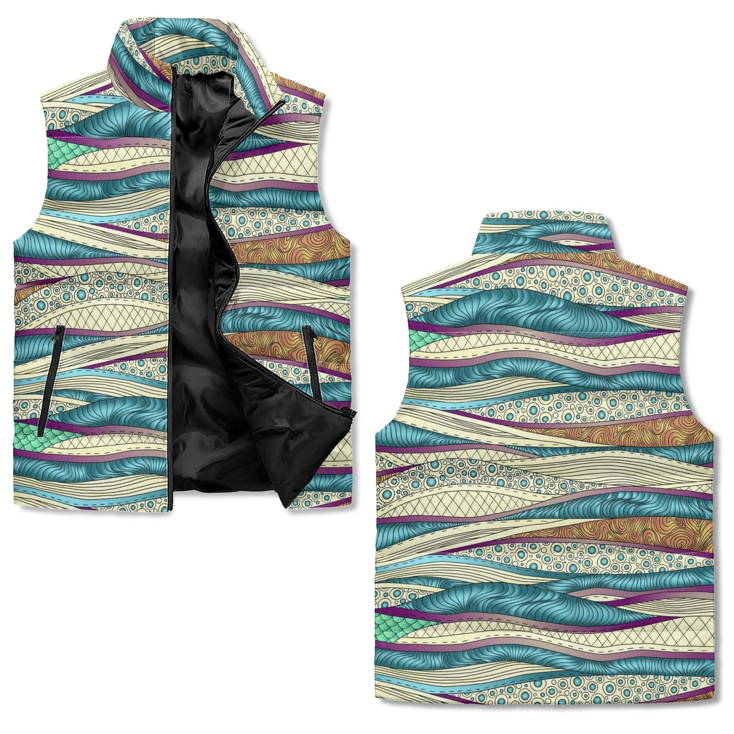 tropic dune puffer vest